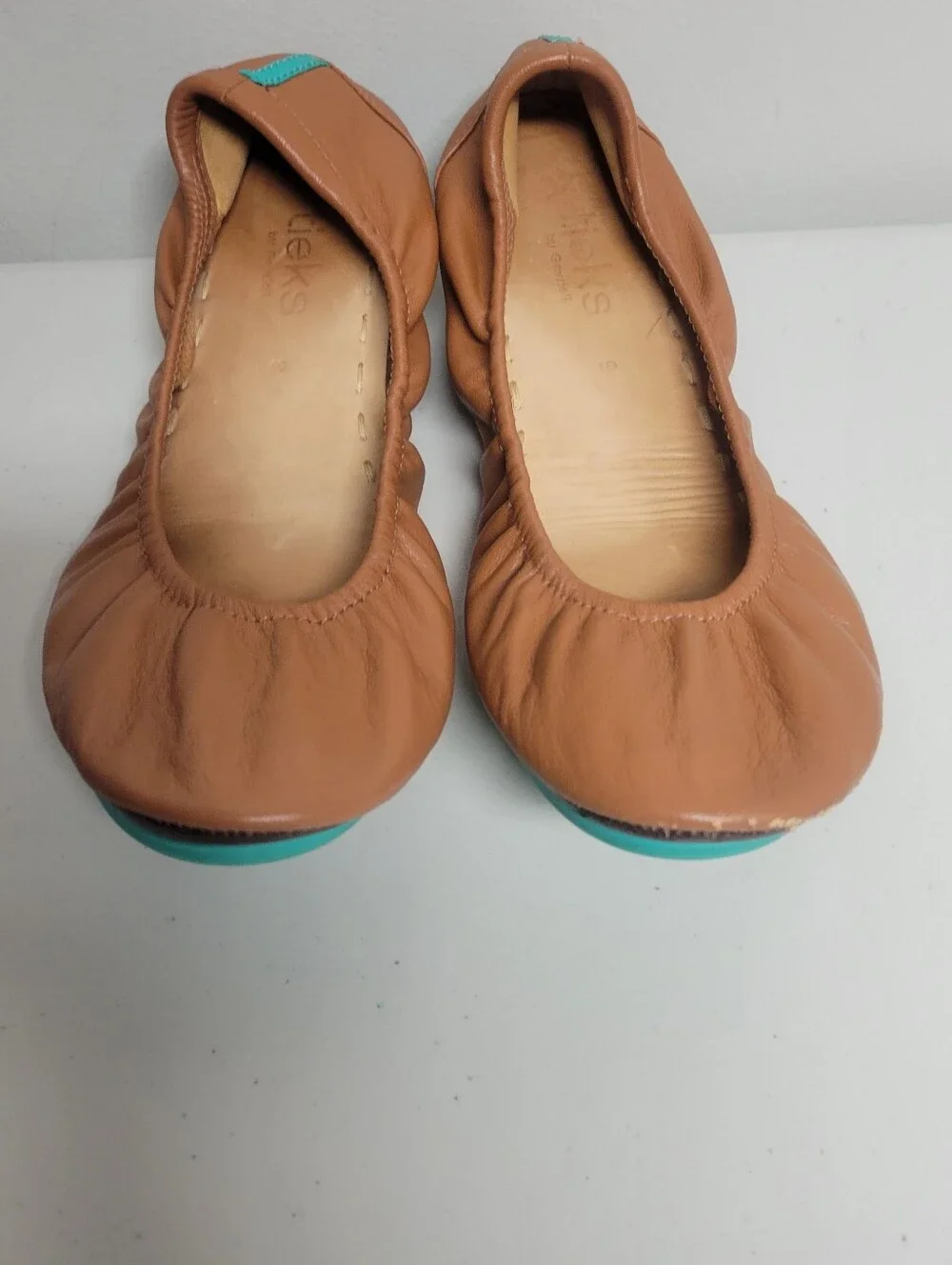 Teiks By Gravielli Foldable Ballet Flats Size 9 In Chesnut Color.